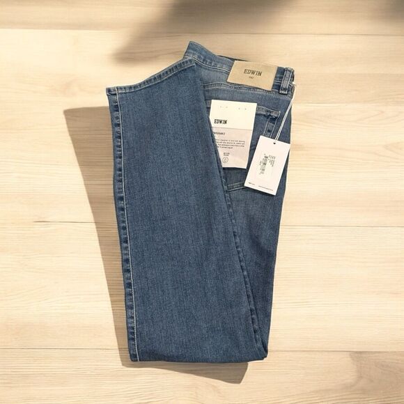 EDWIN Men’s Maddox Slim Straight Leg Jeans in Lyric Light Wash in the Size 31X32 - Picture 3 of 14